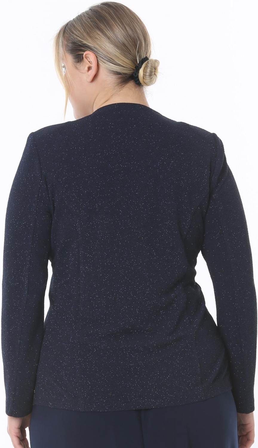 Ladies First Büyük Beden 3836 Lacivert Tek Ceket görsel 5