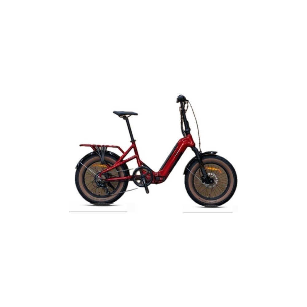 Loop Coaster - 20 - Katlanır (Fat Bike) - 7 Vites - Elektrikli - Elektrik Kırmızı-Siyah