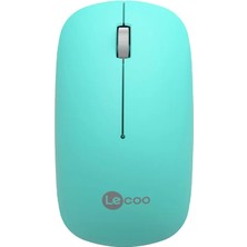 Lenovo Lecoo WS214 Kablosuz 1600DPI Optic Turkuaz Mouse