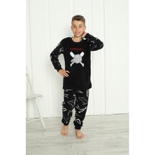 Sharin Erkek Çocuk Desenli Kışlık Welsoft Polar Pijama Takımı 7D-5916