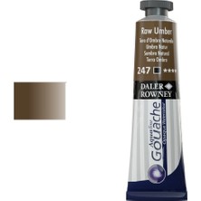 Daler Rowney Aquafine Guaj Boya Tüp 8 ml 247 Raw Umber