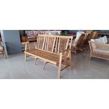 Zebra Bambu Ds Klasik Üç Kişilik Koltuk PLT.1113