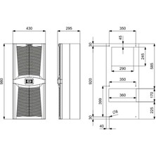 PLASTİM Pad2550.01 Desıgn Serisi 2550W Standart Pano Kliması