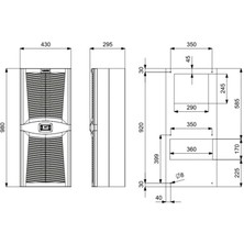 PLASTİM Pad1600.01 Desıgn Serisi 1600W Standart Pano Kliması