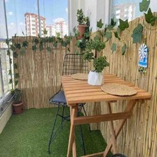 Özgazi 120 Cm x 5 Metre Kamış Hasır Balkon Çiti Bahçe Çiti Dekorasyon Gölgelik