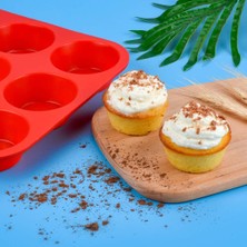 Yiqln 12 Bardak Silikon Muffin Tavası - Yapışmaz Bpa Free Cupcake Tavası 1 Paket Normal Boy Silikon Kalıp (Yurt Dışından)