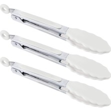 Yiqln Mutfak Yemek Maşası - 7" Mini Silikon Servis Maşası - 3'lü Set (Yurt Dışından)