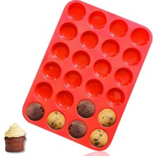 Yiqln Yapışmaz Silikon Mini Muffin ve Cupcake Fırın Tavası 24 Bardak, Bpa Içermez, %100 Silikon ve Bulaşık Makinesinde Yıkanabilen Pişirme Gereçleri (Yurt Dışından)