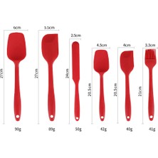 Yiqln Isıya Dalı Silikon Spatula, Yapışmaz Ergonomik Pişirme Pişirme Karıştırma Kauçuk Spatula Mutfak Gereçleri (Yurt Dışından)