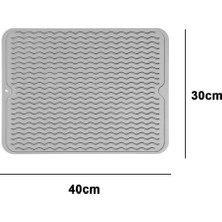 Yiqln Çoklu Kullanım Için Silikon Bulaşık Kurutma Matı, Kolay Temizlenebilir, Çevre Dostu, Isıya Dalı Silikon Mat (Yurt Dışından)