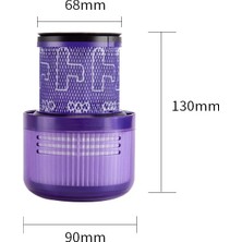 Zhicheng Dyson V11 / SV14 Akülü Elektrikli Süpürge Aksesuarları Için Yıkanabilir Son Filtre (Yurt Dışından)