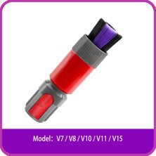 Zhicheng Dyson V7 V8 V10 V11 V12 V15 Elektrikli Süpürge Emme Fırçası Kafası Aksesuarları Için Kendi Kendini Temizleyen Toz Giderme Yumuşak Fırça Kafası (Yurt Dışından)
