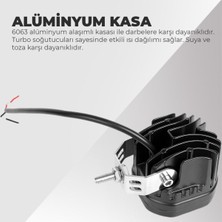 C9 40W Baja Style 8 cm Ultra Parlak LED Projektor Off Road (Turuncu ve Sarı Seçenekleri Ile)