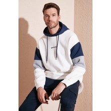 Buratti Pamuklu Relaxed Fit Kapüşonlu İçi Tüylü Yumuşak Şardonlu Sweat Erkek SWEAT 5905299