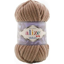 Alize Velluto 329 Tütün El Örgü Ipliği