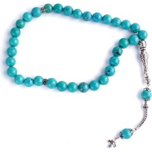 Maranki Firuze Tesbih 10 ml Gümüş Uçlu