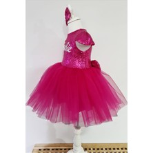 Masho Trend Barbie Kostümü - Barbi Elbise- Barbie Elbise Barbie Cosplay - Pembe Elbise Balo Kostümü