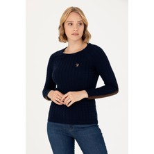 U.S. Polo Assn. Kadın Lacivert Triko Kazak 50269010-VR033