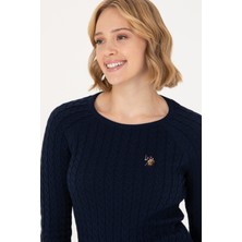 U.S. Polo Assn. Kadın Lacivert Triko Kazak 50269010-VR033