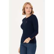 U.S. Polo Assn. Kadın Lacivert Triko Kazak 50269010-VR033