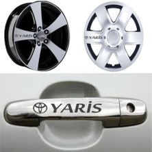 TSC Yaris Kolu Jant Sticker 10 Adet Etiket Yapıştırma Z201