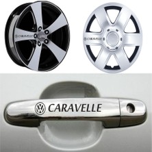 TSC Caravelle Kapı Kolu Jant Sticker (10 Adet) Etiket Yapıştırma Z37