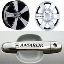 TSC Amarok Kapı Kolu Jant Sticker (10 Adet) Etiket Yapıştırma Z9