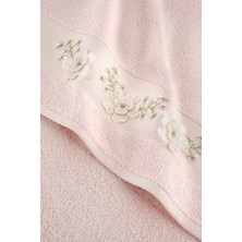 Mıne Nakıslı 2lı Havlu Setı Pudra 30X50 50X80