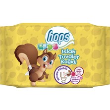 Hops Kids Islak Tuvalet Kağıdı 60'lı, Standart Boy, (60 x 4 Adet) - 240YAPRAK