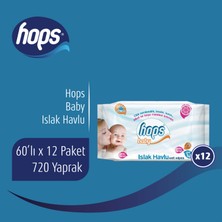 Hops Baby Aloe Vera Özlü Islak Havlu 12 x 60 Yaprak