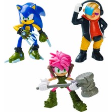 Super Sonic Sonic Prime 3'lü Figür Seti - 1