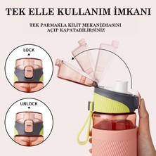 Vagonlife Tkk 550ML Pipetsiz Taşıma Askılı Süzgeçli Kilitlenebilir Kapak Su Matarası