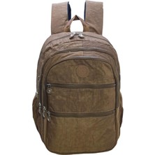 Baginn Klinkır Okul Çantası Lise Ortaokul Üniversite Hafif Kumaş Çok Cepli Kadın Sırt Çantası