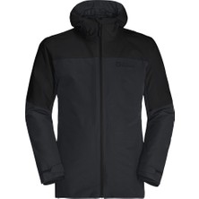 Jack Wolfskin Glaabach 3in1 Erkek Siyah Outdoor Ceketi