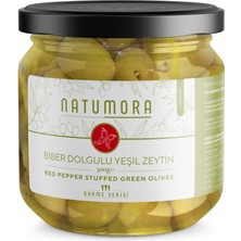 Natumora Biber Dolgulu Yeşil Zeytin 250 gr