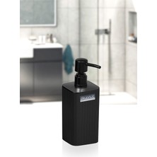 Okyanus Home Mina Siyah Kare Çizgili Sıvı Sabunluk