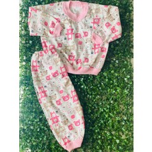 Pirinç Bebe Kız Bebek Pamuklu Pijama Takımı