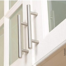 Hobidabi 160MM Inox Kulp Paslanmaz  Tv Ünitesi Yatak Odası Mobilya Çekmece Vestiyer Mutfak Dolap Kulbu