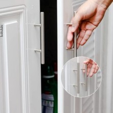 Hobidabi 160MM Inox Kulp Paslanmaz  Tv Ünitesi Yatak Odası Mobilya Çekmece Vestiyer Mutfak Dolap Kulbu