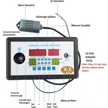 Yate10 ZFX-W9005-V3 220VOLT Kuluçka Kontrolörü (Isı-Nem-Çevirme-Fan)