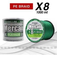 Mercan Pe Örgü Platinum 8x Ip  1000 M Yeşil  Misina