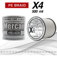 Mercan Pe Örgü Premium 4x Ip  500 M Beyaz  Misina