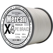 Mercan Premium Pe 4x Örgü 500 M Beyaz Ip Misina