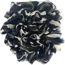 Naz İpek 7'Li Set Zebra Desen Flamlı Pamuklu Yazma Eşarp 100X100Cm