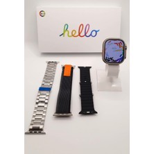 Eco Center Hello Watch 3 H12 Ultra 4gb Rom ve Aksesuar Bağlantılı Watch 8 Ultra Max Akıllı Saat Hellowatch3