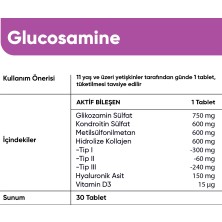 Collagen Forte Platinum Glucosamine, Chondroitin & Msm, Hidrolize Kolajen, Hyalüronik Asit ve Vitamin D3, 1500 mg