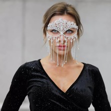 Flaner Paris Aksesuar Taşlı Party Yüz Maskesi