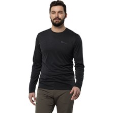 Jack Wolfskin Sky Thermal L/s Erkek Siyah İçlik Üst