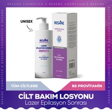 Besame Lazer Epilasyon ve Ağda Sonrası Panthenol Cilt Bakım Losyonu Nemlendirici Krem 200 ml