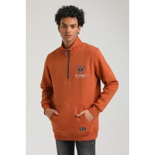 New World Polo Half-Zip Kiremit Slim Fit Half-Zip Sweatshırt 23FWM64064
